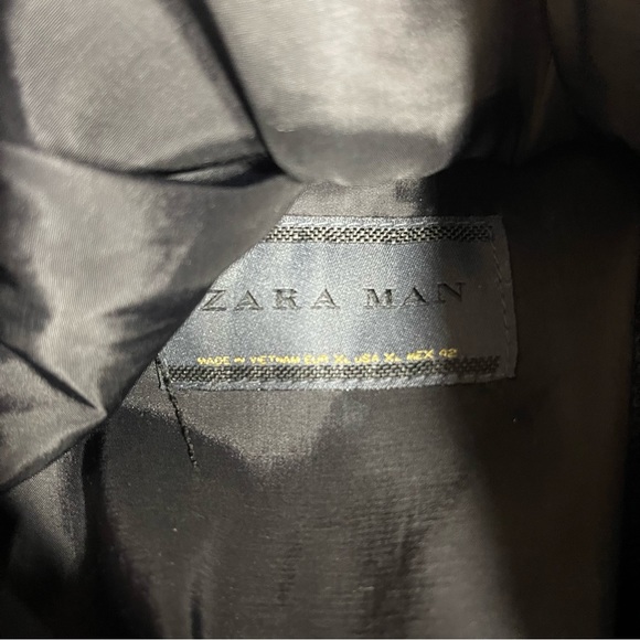 Zara Men Faux Leather Moto Jacket Size XL - Picture 3 of 9